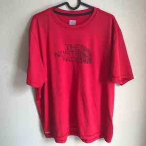 Men The North Face Red T-shirt